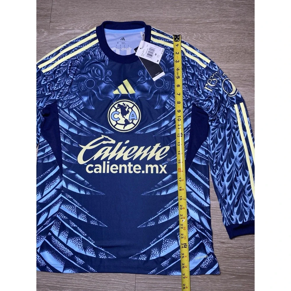Men Medium Club America Adidas 2025/26‎ Away Licensed Long Sleeve Jersey JN8637
